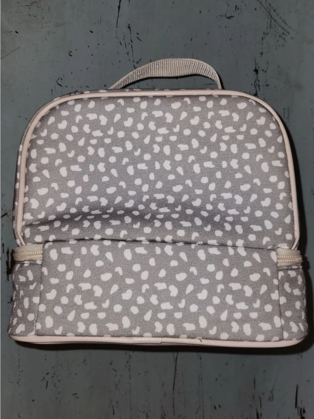 Ollie & Olivia Grey leopard print  Lunch Bag